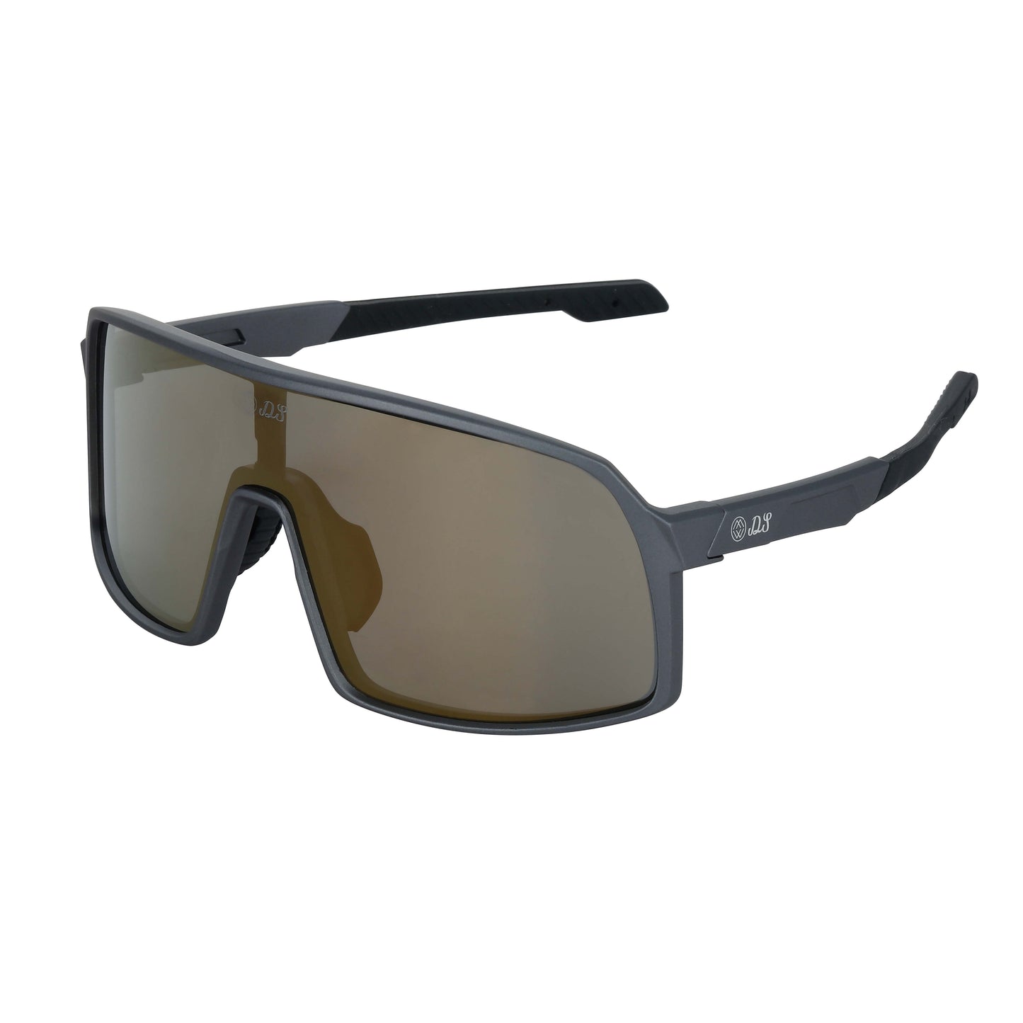 Gold Lens, Gray Frames, Black Grips