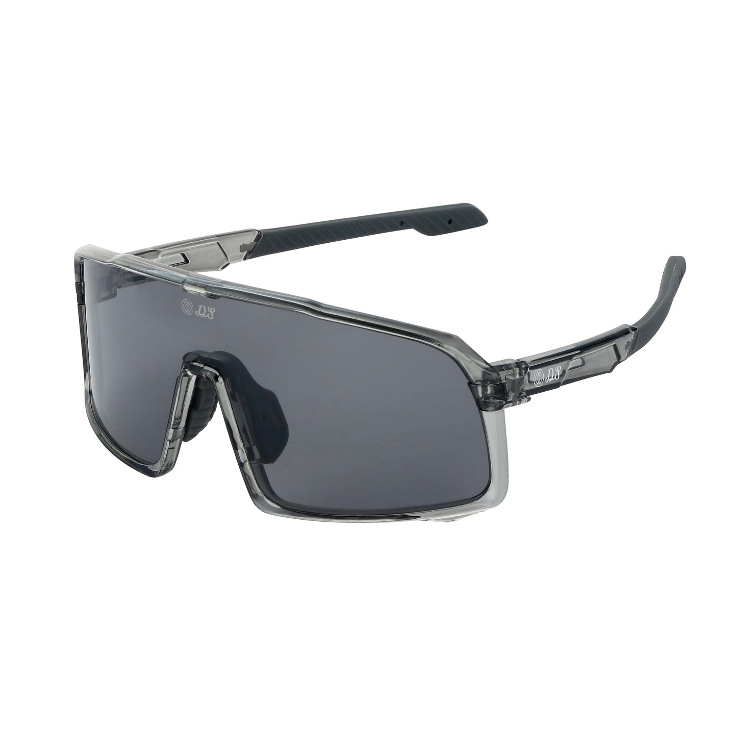 Gray Lens, Clear Gray Frames, Black Grips