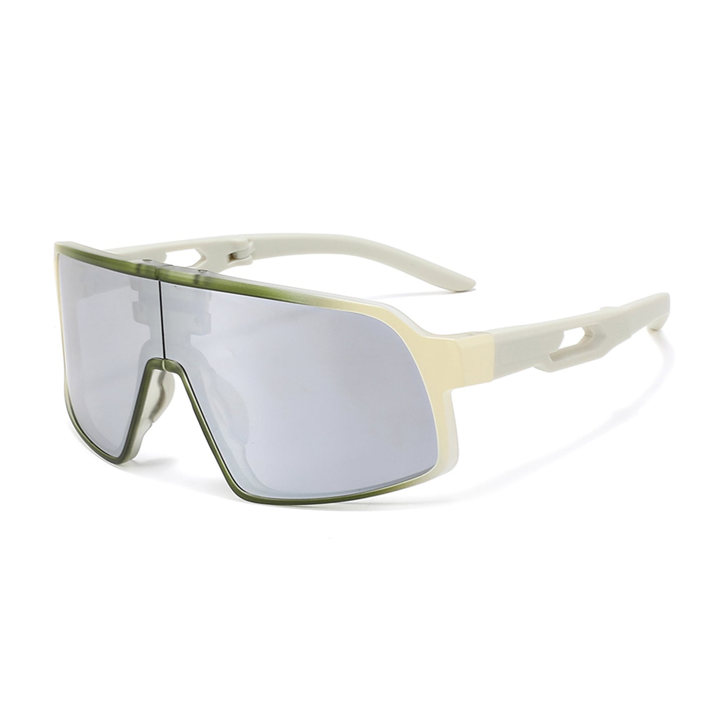 Cream Lens, Green-Cream Frames, Cream Grips
