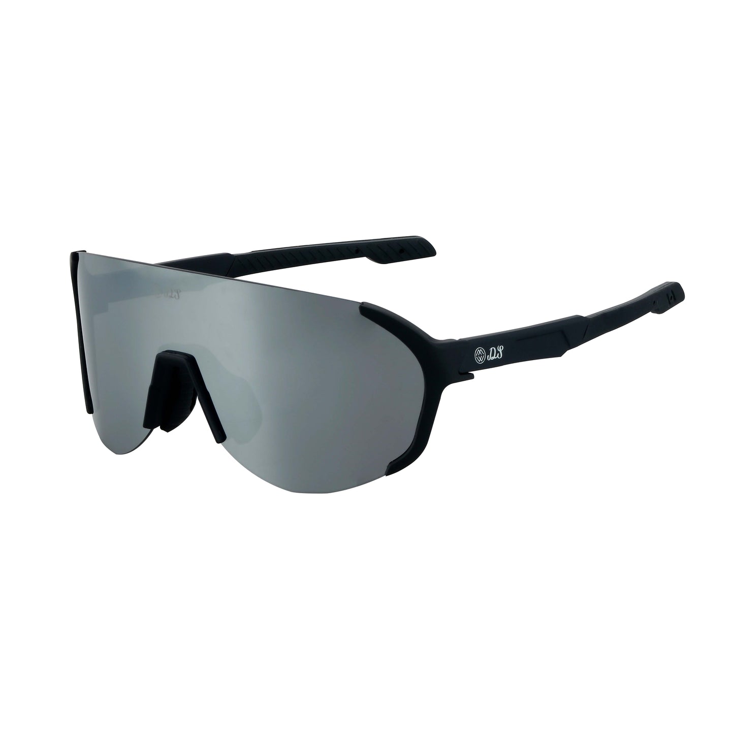 Silver Lens, Black Frames, Black Grips