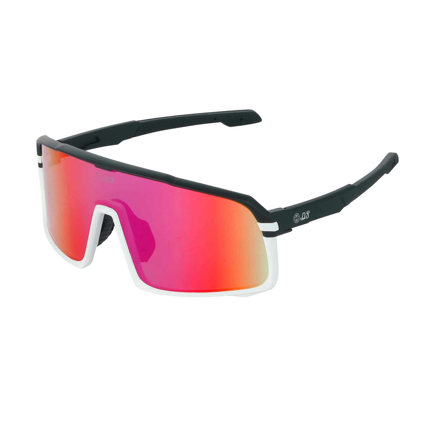 Violet-Orange Lens, Black-White Frames, Black Grips